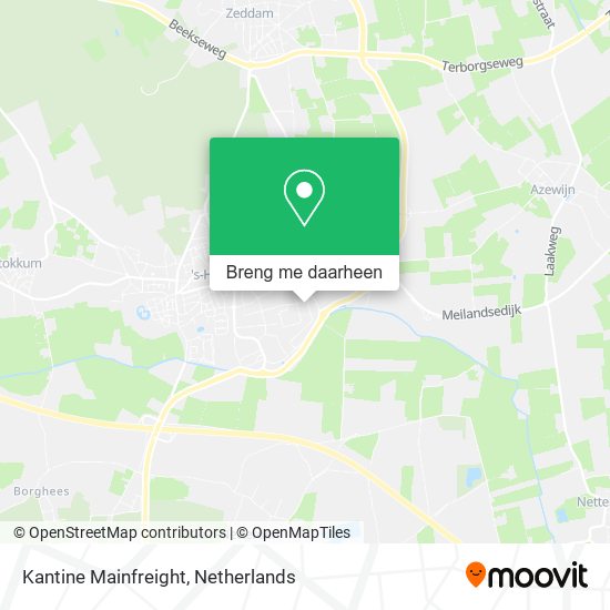 Kantine Mainfreight kaart