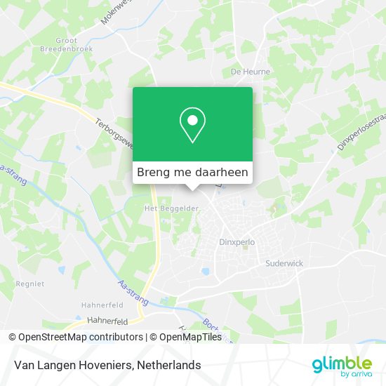 Van Langen Hoveniers kaart