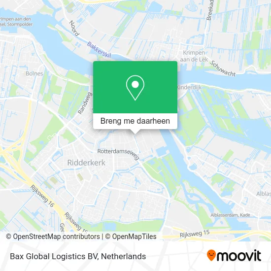 Bax Global Logistics BV kaart