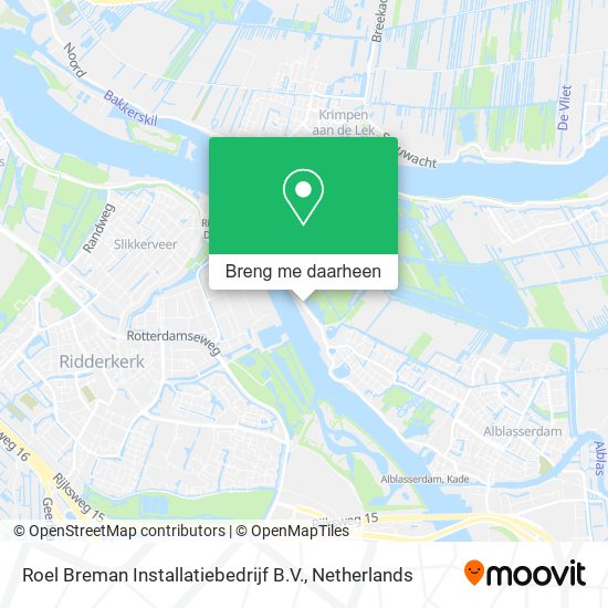 Roel Breman Installatiebedrijf B.V. kaart