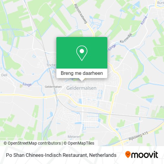 Po Shan Chinees-Indisch Restaurant kaart