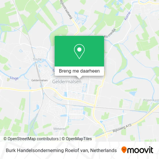 Burk Handelsonderneming Roelof van kaart