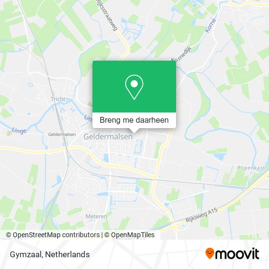 Gymzaal kaart