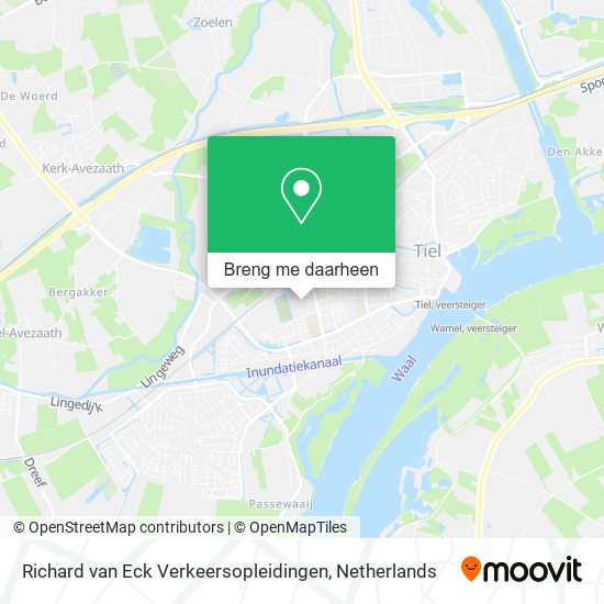 Richard van Eck Verkeersopleidingen kaart