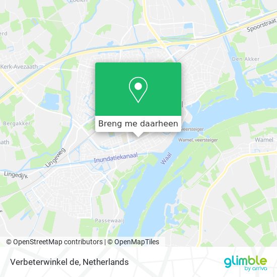 Verbeterwinkel de kaart