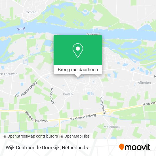 Wijk Centrum de Doorkijk kaart