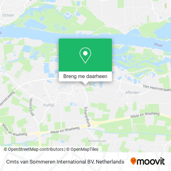 Cmts van Sommeren International BV kaart