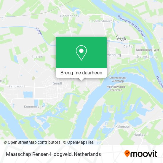 Maatschap Rensen-Hoogveld kaart