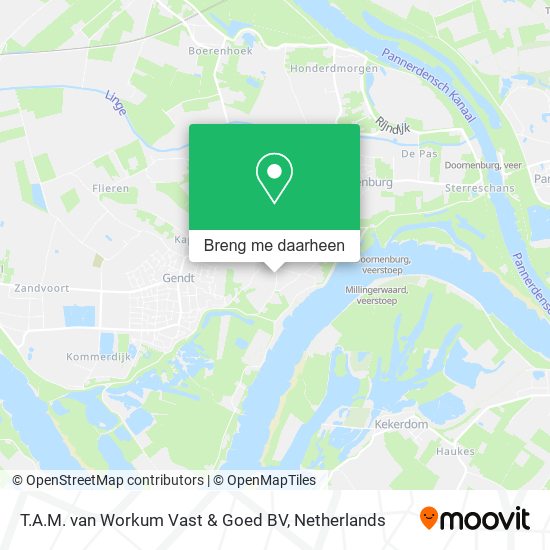 T.A.M. van Workum Vast & Goed BV kaart