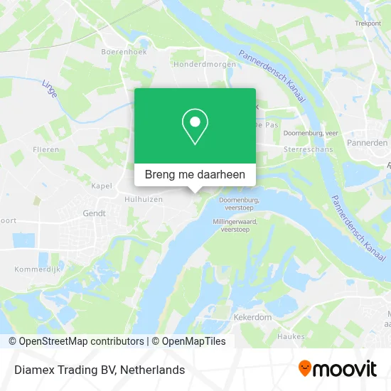 Diamex Trading BV kaart