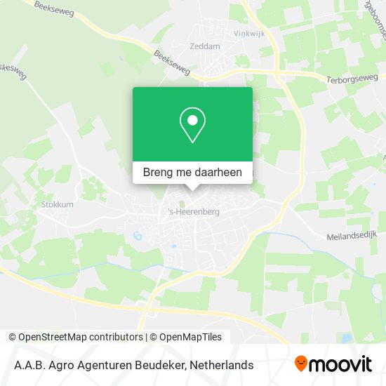 A.A.B. Agro Agenturen Beudeker kaart