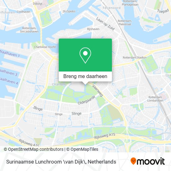 Surinaamse Lunchroom \van Dijk\ kaart