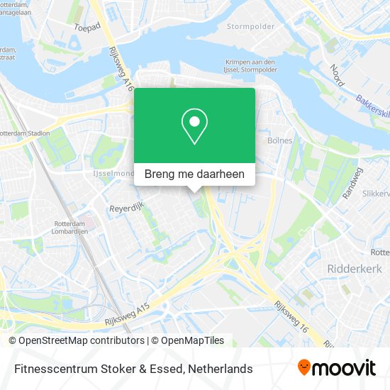 Fitnesscentrum Stoker & Essed kaart