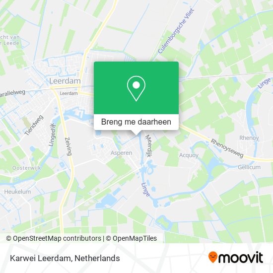 Karwei Leerdam kaart