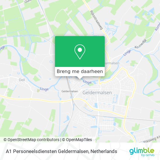 A1 Personeelsdiensten Geldermalsen kaart