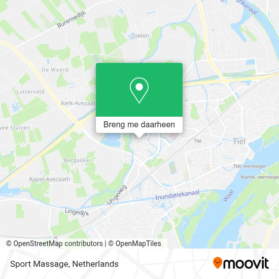 Sport Massage kaart
