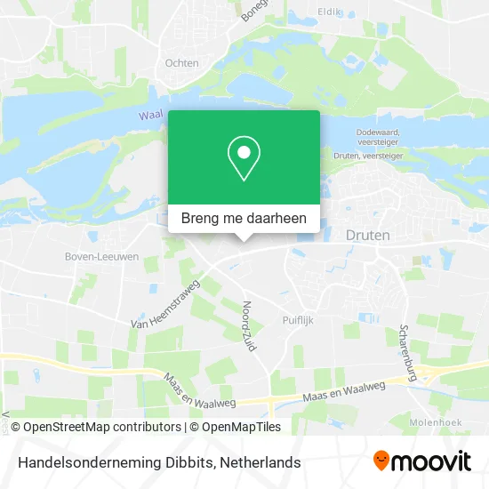Handelsonderneming Dibbits kaart