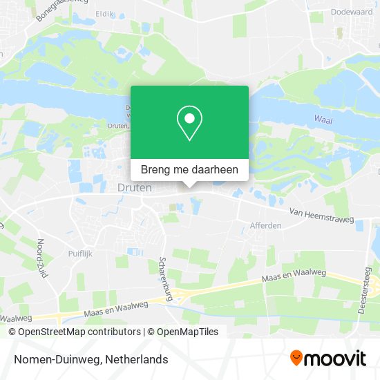 Nomen-Duinweg kaart