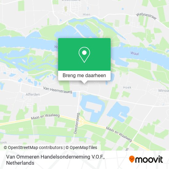 Van Ommeren Handelsonderneming V.O.F. kaart