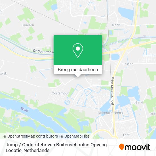 Jump / Ondersteboven Buitenschoolse Opvang Locatie kaart