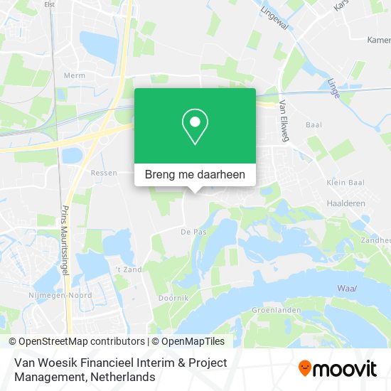 Van Woesik Financieel Interim & Project Management kaart