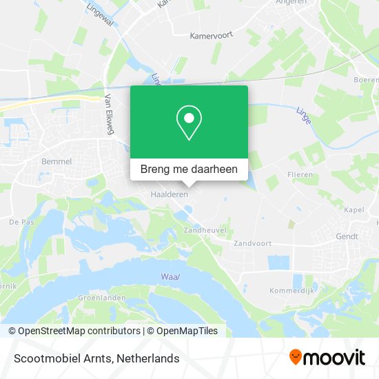 Scootmobiel Arnts kaart