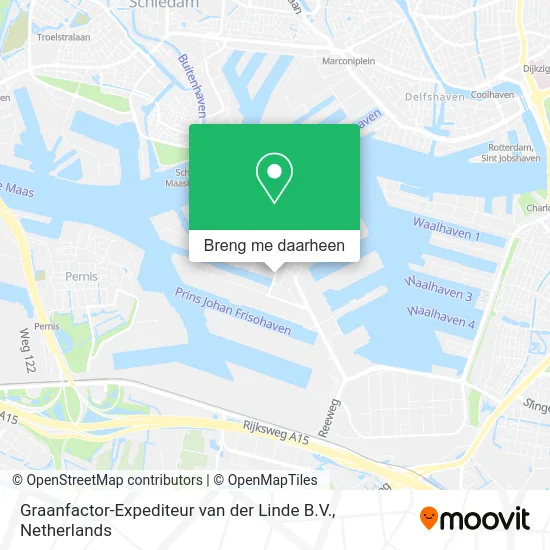 Graanfactor-Expediteur van der Linde B.V. kaart