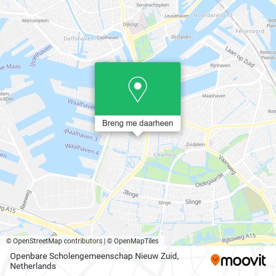 Openbare Scholengemeenschap Nieuw Zuid kaart