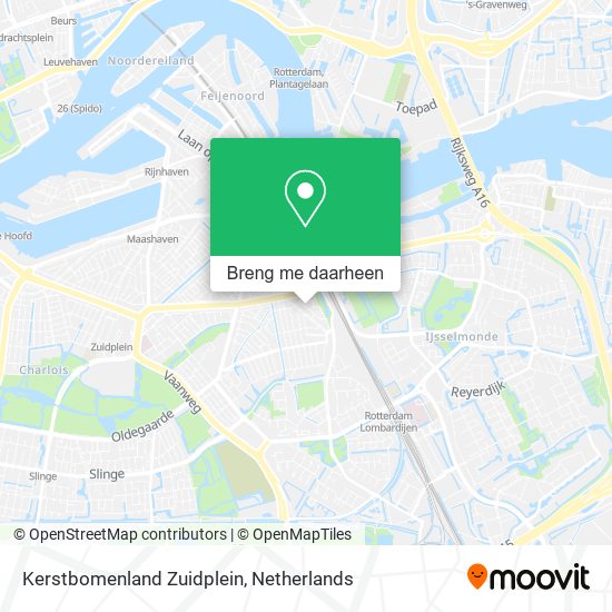 Kerstbomenland Zuidplein kaart