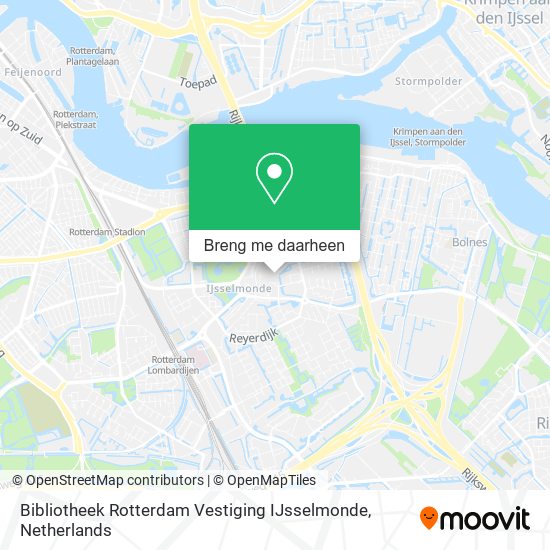 Bibliotheek Rotterdam Vestiging IJsselmonde kaart
