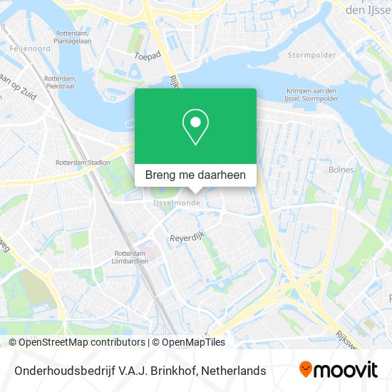 Onderhoudsbedrijf V.A.J. Brinkhof kaart
