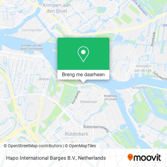 Hapo International Barges B.V. kaart