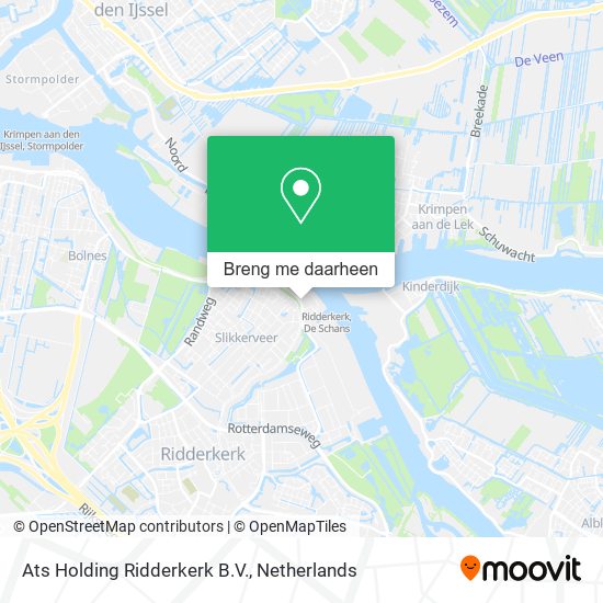 Ats Holding Ridderkerk B.V. kaart