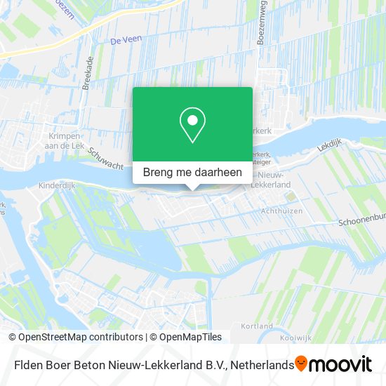 Flden Boer Beton Nieuw-Lekkerland B.V. kaart