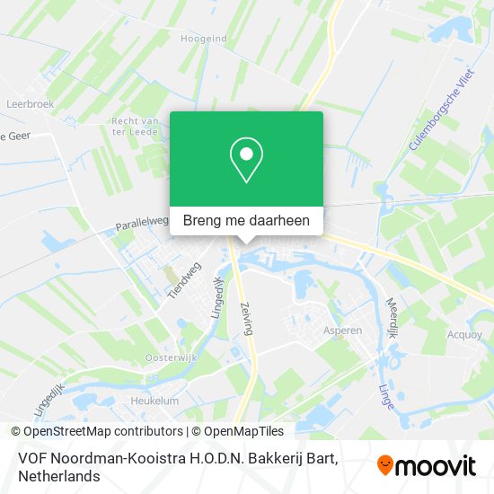 VOF Noordman-Kooistra H.O.D.N. Bakkerij Bart kaart
