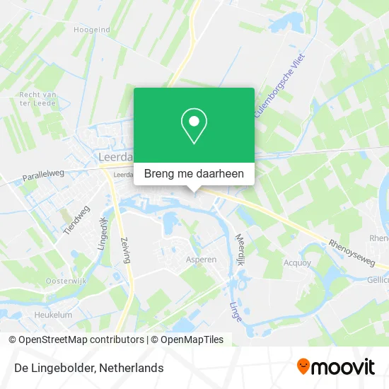 De Lingebolder kaart