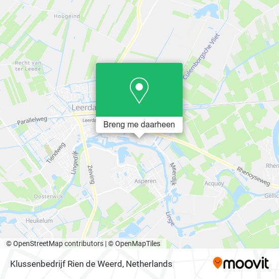 Klussenbedrijf Rien de Weerd kaart