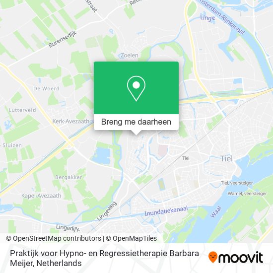 Praktijk voor Hypno- en Regressietherapie Barbara Meijer kaart