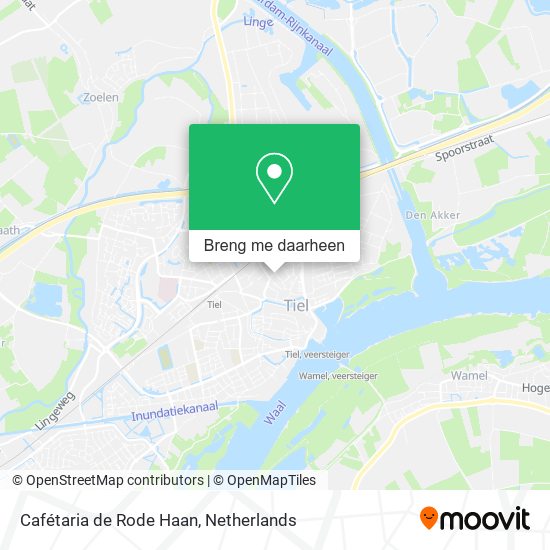 Cafétaria de Rode Haan kaart