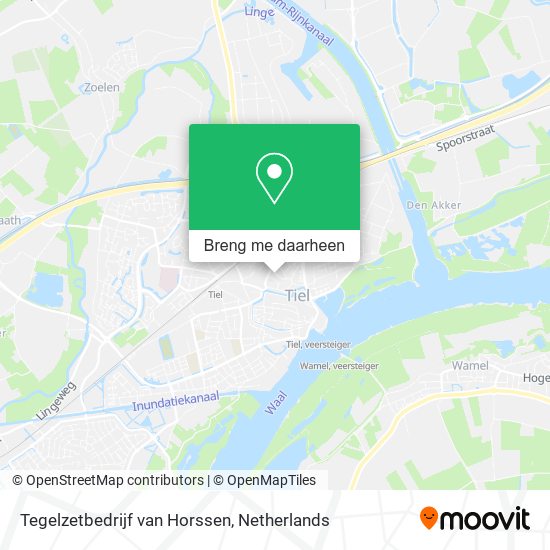 Tegelzetbedrijf van Horssen kaart