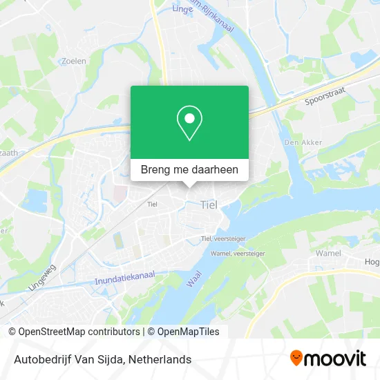 Autobedrijf Van Sijda kaart