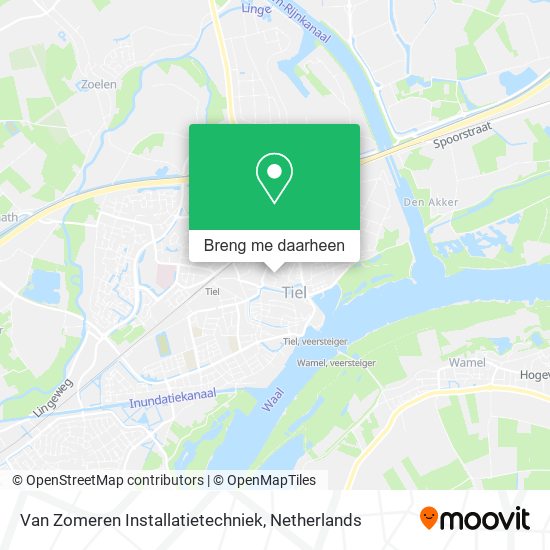 Van Zomeren Installatietechniek kaart