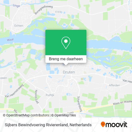 Sijbers Bewindvoering Rivierenland kaart