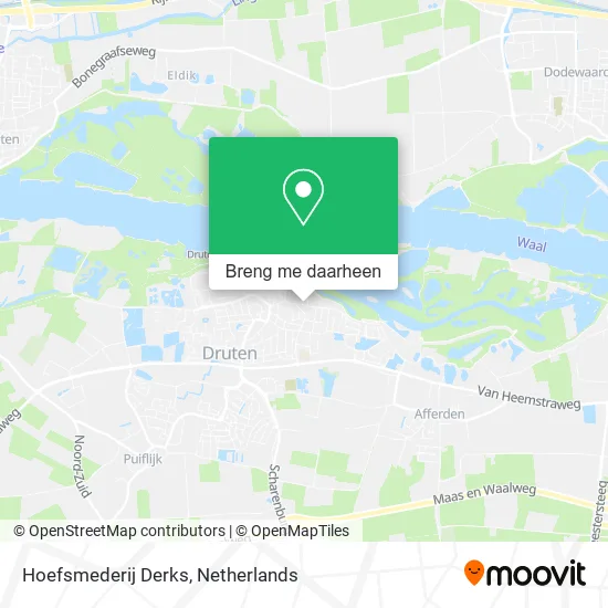 Hoefsmederij Derks kaart