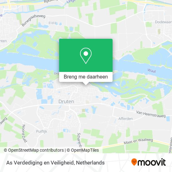 As Verdediging en Veiligheid kaart