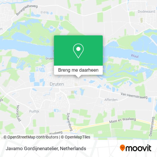 Javamo Gordijnenatelier kaart