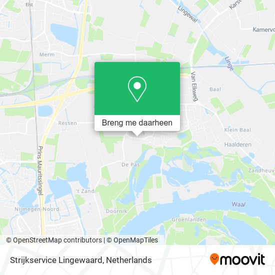 Strijkservice Lingewaard kaart