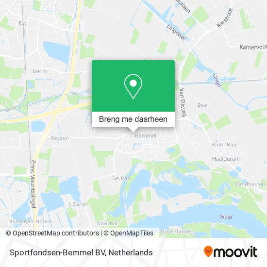 Sportfondsen-Bemmel BV kaart