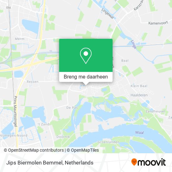 Jips Biermolen Bemmel kaart