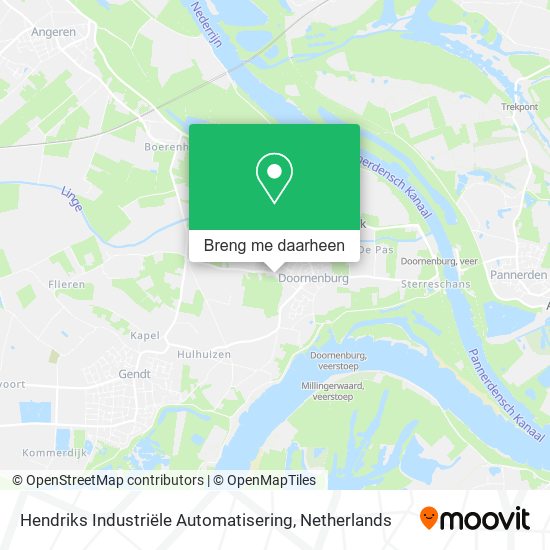 Hendriks Industriële Automatisering kaart